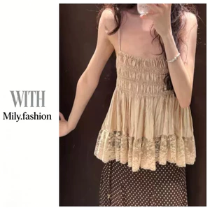 Milyfashion Mùa Hè Ren Sling Slimer Look Top Mặc Ngoài Phong Cách Mới Y2K Phù Hợp Với 8RAR
