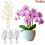 VVDZA Cây Trellis, Khung Leo Sân Vườn Thiết Kế Hình Lá Chống Rỉ, Nhựa Bền Hỗ Trợ Cho Cây Nho Trong Chậu Hoa Trellis Trong Nhà Ngoài Trời