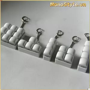 Móc khóa MONOSTYLE Fidget, Keycap 3 / 4 / 9 Phím Nắp bàn phím ngón tay, Nút phím Vượt qua thời gian Hấp Bánh mì Clicker Đồ chơi dành cho người lớn