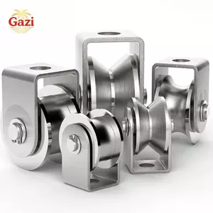 Bánh xe lăn cửa trượt hình chữ V hạng nặng bằng thép không gỉ chống mài mòn cho sân nhà để xe Hàng rào sân vườn Cổng trượt [VN]