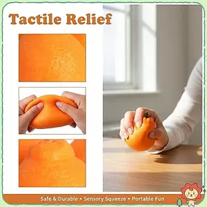 Squishy Cam Bóp Đồ Chơi Mô Phỏng Thực Tế Trái Cây Giảm Căng Thẳng Đồ Chơi Bóp Mềm Cho Trẻ Em Người Lớn Trang Trí Bàn Làm Việc