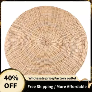 45Cm Thảm Tập Yoga Tròn Pouf Tầng Gối Đệm Ghế Rơm Thiền Làm Dày Mềm Thiết Bị Tập Yoga