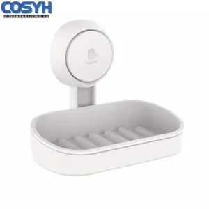 <cosyh>Robust ABS Self Draining Soap Dish with Easy Mounting and Strong Suction