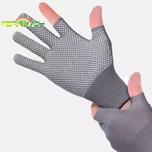 Găng tay đi xe đạp chống trượt chấm keo dành cho nam, ngoài trời, Găng tay mỏng màn hình cảm ứng hai ngón [MỚI]