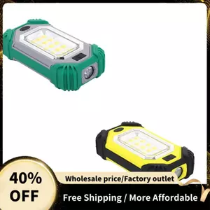 Đèn LED làm việc di động với nam châm đôi Đèn pin sạc có thể điều chỉnh để sạc xanh di động