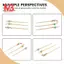 Tricolor Trung Quốc Búp Bê Trang Trí Bông Tai Bằng Gỗ Tẩy Tai Chọn 6 Chiếc