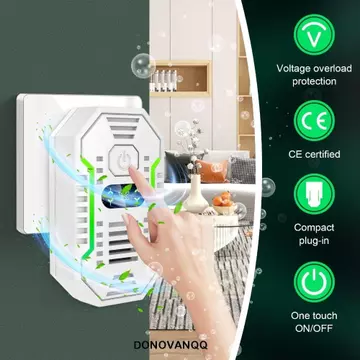 Máy lọc không khí DONOVANQQ, US UK EU Plug Máy làm sạch không khí nhỏ, Loại bỏ khói Im lặng Máy lọc ion không khí Phòng ngủ