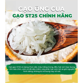 Gạo ST25 Ông Cua Chính Hãng Túi 5kg - Gạo Ngon Nhất Thế Giới 2025 - FED