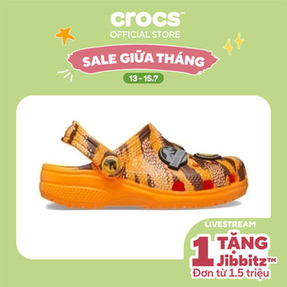 Giày Clog Trẻ Em Crocs Toddler Jurassic World Classic - Orange Zing - 208848-83A
