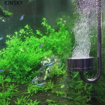 Máy khuếch tán CO2 bể cá IONSKY, Máy tạo bọt phun sương bằng thép không gỉ 304 hình chữ U, Máy thủy canh trồng tỷ lệ hòa tan cao Dễ sử dụng Bể cá khuếch tán oxy