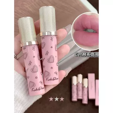 Kakashow Velvet Mist Kem dưỡng môi đa năng Lip Glaze Lip Mud Blush Matte Atmosphere Xám Hồng Khỏa thân Môi