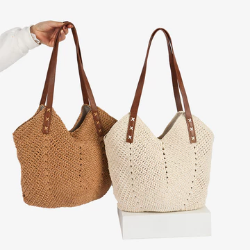 Women's Woven Straw Bag – for the Beach