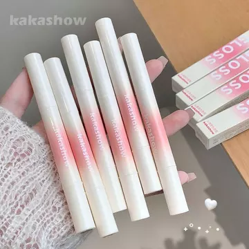 [Kết xuất màu nước ép nóng] Gương bóng bằng sắt nhỏ Gương bóng nước Son bóng màu khỏa thân Màu thấp Son môi nước hoa trắng bão hòa Son bóng