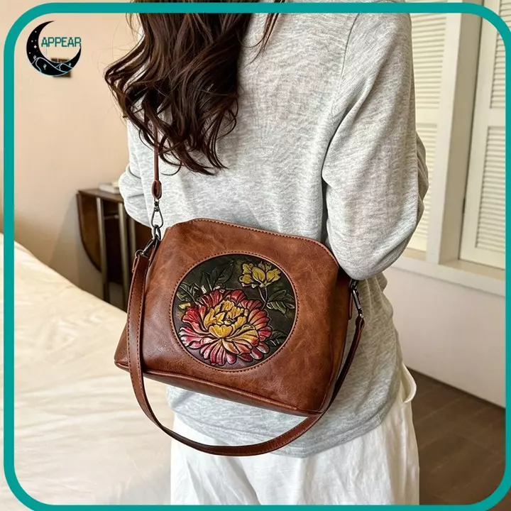 Women's Vintage PU Leather Crossbody Bag