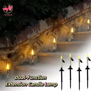 Đèn sân vườn năng lượng mặt trời OPTIMAL LIMIT, Nến LED Đèn nến năng lượng mặt trời không cháy, Đèn năng lượng mặt trời chống nước đa năng với giá đỡ nến Đèn năng lượng mặt trời LED sử dụng ngoài trời