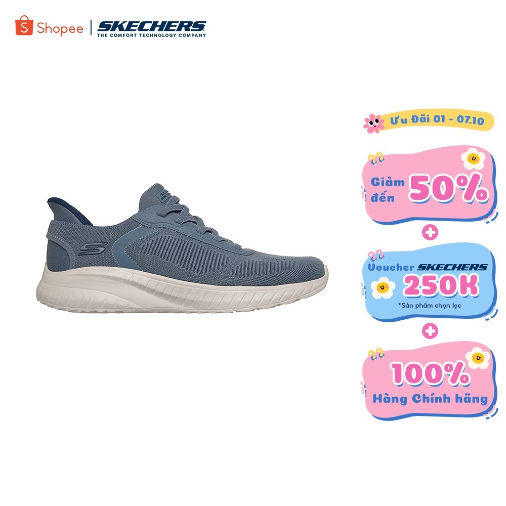[ĐỘC QUYỀN ONLINE] Giày Thể Thao Nam Skechers Slip-Ins BOBS Sport Squad Chaos Solid Step Thường Ngày - 118312-SLT