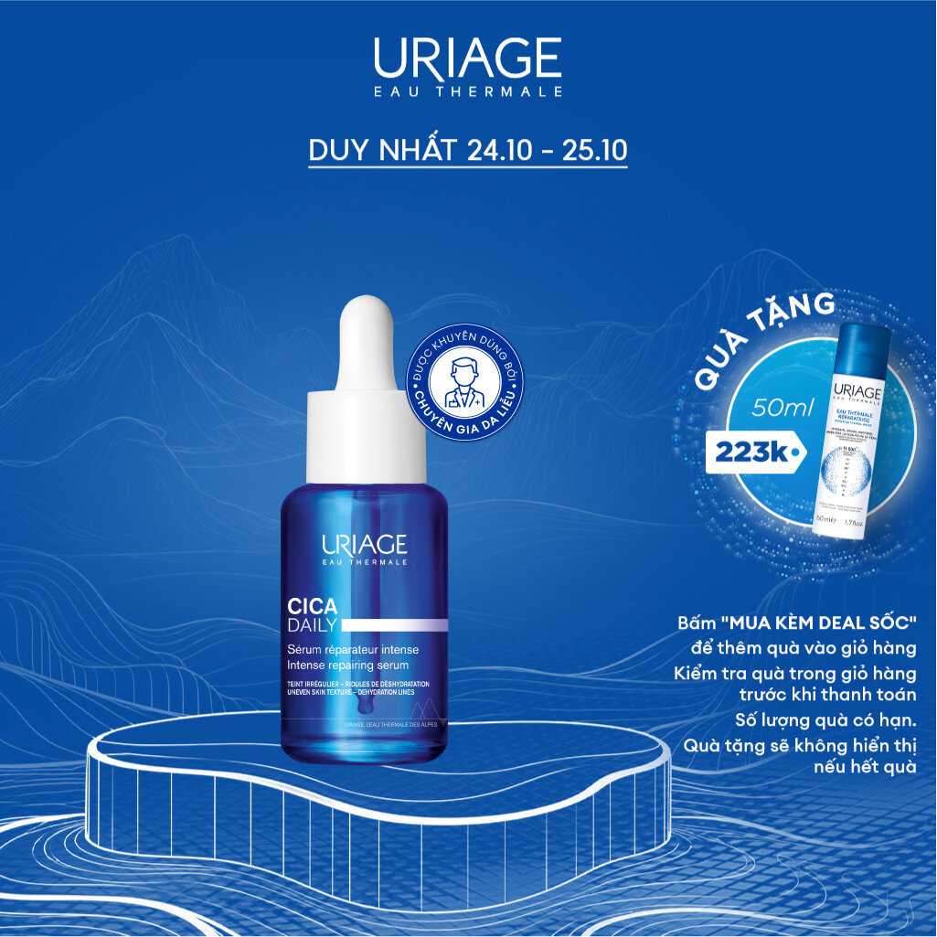 Serum làm dịu, làm lành và phục hồi da tổn thương hằng ngày URIAGE CICA DAILY SERUM 30ml