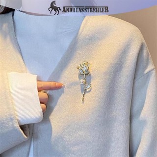 Onetimingfine Metal, Đầy Kim Cương, Ngọc Trai, Hoa Hồng, Trâm Cài, Dễ Thương, Lớn Corsages, Tính Khí, Chân, Phù Hợp Với Và Phụ Kiện VN