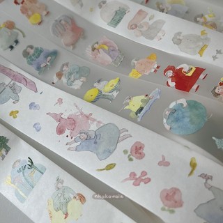 Washi tape PET tape chiết Dodolulu tổng hợp nhiều mẫu