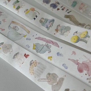 Washi tape PET tape chiết Dodolulu tổng hợp nhiều mẫu
