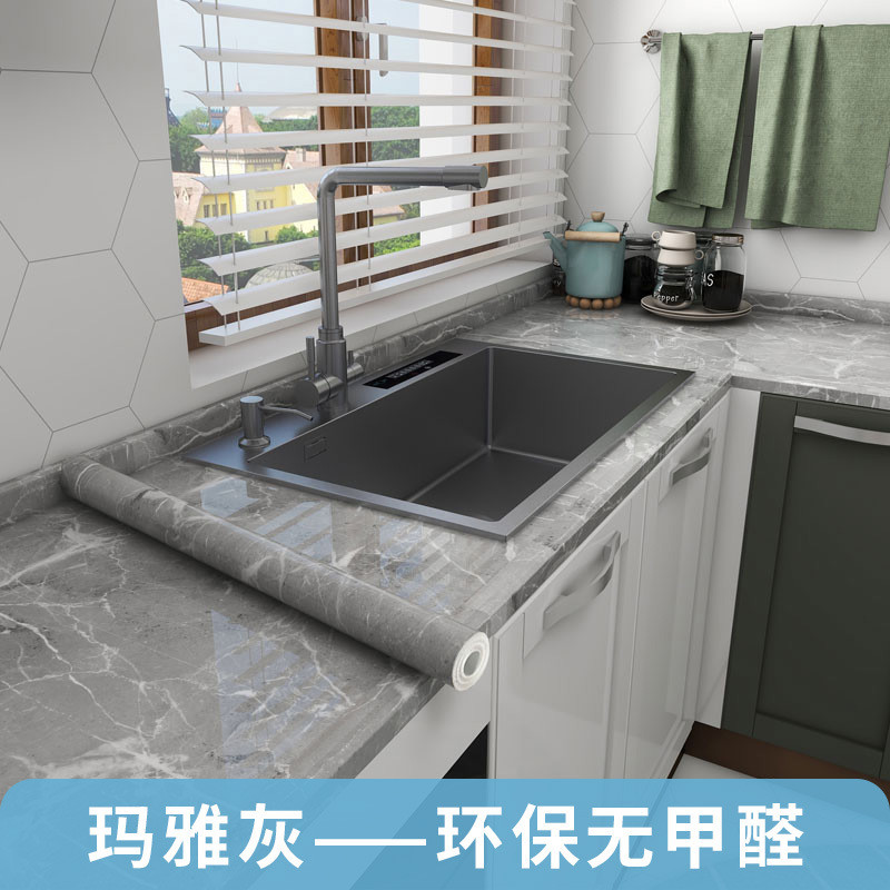 Giấy dán giả đá hoa cương chống nước, chống dầu | Dán bếp, tủ, bàn, mặt bàn tự dính