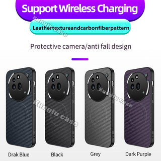 Vỏ COD cho Nothing Điện thoại 3a Pro 2a Plus Phone3aPro Phone3A (3A) 5G Họa tiết sợi Carbon Vỏ điện thoại da từ tính Vỏ cứng bảo vệ Camera chống sốc