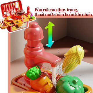 【BabyJoy】Bộ Đồ Chơi Nấu Ăn Nhà Bếp Cho Bé,Mô phỏng nấu ăn Bộ Đồ Chơi Nấu Ăn Nhà Bếp,Đồ chơi giáo dục
