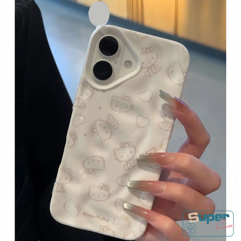 Ốp Lưng Tương Thích Cho IPhone 13 17 16 15 11 12 14 Pro Max Air 7Plus 16 8 14 15 7 Plus 15 16 14 13 12 Pro SE 2020 Phim Hoạt Hình Ngọt Ngào Dễ Thương Hello Kitty Trái Tim Tình Yêu Bìa Mềm