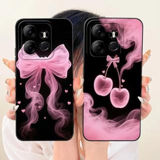 Ốp Điện Thoại Silcione Lỏng Mềm Cho Tecno Pop 7 Pop7 Pro Ốp Lưng Cho Tecno Spark GO 2023 Vỏ Luxy Girly Chống Sốc