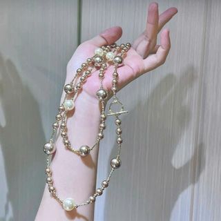 [N1115] [Tặng Bông Tai] - Vòng Cổ, Dây Chuyền Ngọc Trai, Móc OT Trending Trẻ Trung, Sang Trọng
