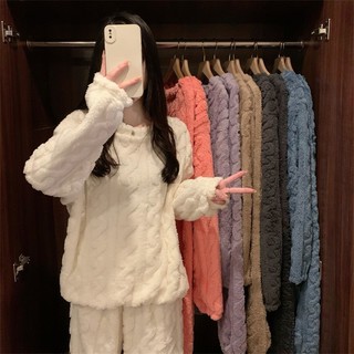 San hô lông cừujacquard lót dày, ấm áp mùa thu đông, phù hợp bộ đồ ngủ và flannel