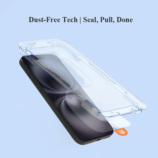 Kính Cường Lực Lereach Bảo Vệ Màn Hình Cho iPhone 17 Pro Max 16 / 15 Pro Max Với Khay Căn Chỉnh Không Bụi Tự Động Hút 0.3mm