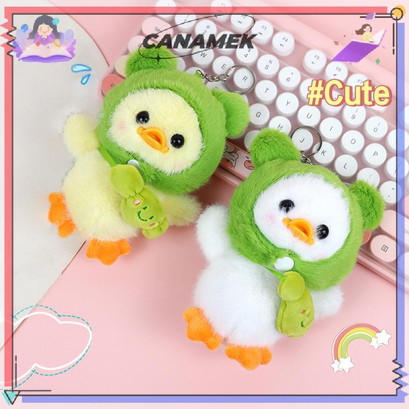 CANAMEK Dễ Thương Vịt Búp Bê Móc Khóa Cho Túi Mặt Dây Chuyền Vịt Nhỏ Dễ Thương Sang Trọng Móc Khóa Vịt Ngộ nghĩnh Sang Trọng Mặt Dây Chuyền Móc Khóa CSF