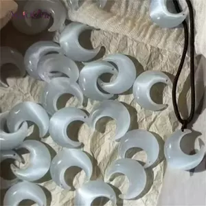 AqToCna Dễ Thương Cổ Tích Phong Cách Mặt Trăng Mặt Dây Chuyền Xương Đòn Dây Xích Nelace Thích Hợp Cho Nữ Trang Sức Phụ Kiện Quà Tặng AqToCna