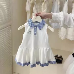 Bé gái (90-150) Váy mùa hè phong cách mới Đầm công chúa phong cách Preppy