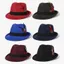 THEGIRL8B Lông Vũ Trang Trí Nón Fedora, Trang Điểm Nón Fedora Topper Hat, Retro Panama Jazz Len Xô Nón Du Lịch