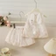 ✿ Váy không tay 2 mảnh Hàn Quốc cho bé gái Váy thêu thỏ dễ thương mùa hè bằng vải Cotton thoáng khí