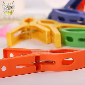 8 Cái / bộ Móc Treo Kẹp Nhựa Lớn Chống Gió Khăn Đi Biển Chân Quần Áo Kẹp Lò Xo Kẹp Quần Áo Mạnh Mẽ Nóng Mới Giá Rẻ ELWW