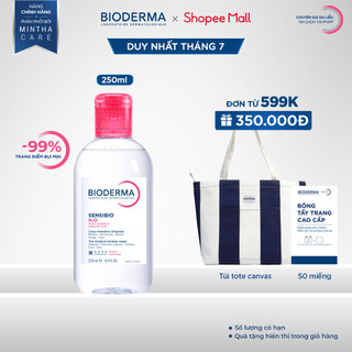 Dung dịch làm sạch và tẩy trang công nghệ Micellar Bioderma Sensibio H2O - 250ml