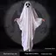 Trang phục Halloween ma trắng có thể tái sử dụng Vải thoáng khí mềm mại In hình dễ thương cho Halloween Cosplay Tri or Treat VN hàng năm