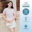 Áo Kiểu Cổ Tròn Cộc Tay Dệt Vặn Thừng 2T44.2606. Áo Len Nữ Basic Dáng Ôm Nhẹ Phong Cách Tiểu Thư Balletcore Design By JM