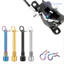 WANYEDI 2 Bộ Bu lông kẹp phanh đĩa, Bu lông đệm phanh dài 31mm bằng hợp kim titan, Vít kẹp phanh ren M4 bền bỉ cho xe đạp leo núi