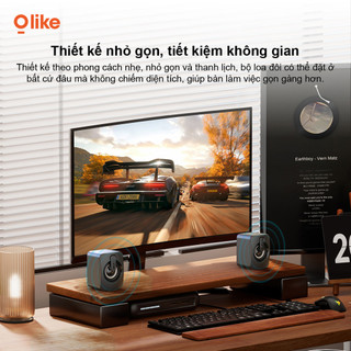 Olike SC01 Loa Máy Tính Mini Có Dây 4W Stereo Bass USB Jack 3.5mm Loa PC Loa Laptop Loa Để Bàn Cho Máy Tính Bảng