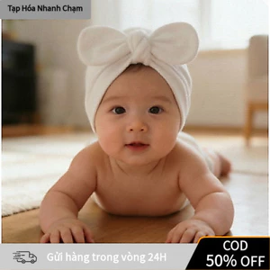 Mũ Ấm Mùa Xuân Thu Cho Bé - Mũ Khăn Xếp Không Xương, Thoáng Khí