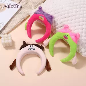AqToCna 2023 Mới 1 Hoạt Hình Ngộ nghĩnh Biểu Hiện Xấu Xí Dễ Thương Nhiều Màu Sắc Búp Bê Xốp Tóc Vòng Cho Nữ Bé Gái Phụ Kiện Tóc AqToCna