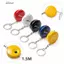DELMER Móc Khóa Băng Measur, Mini Centmeter Inch Đo Băng, Bỏ Túi 1.5M Di Động Tinh Tế Có Thể Thu Vào Thước Cuộn Băng Dụng Cụ Đo
