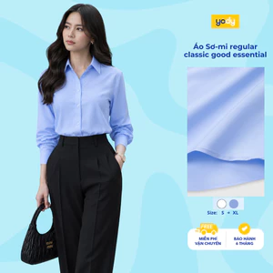Áo sơ mi nữ Yody kiểu dáng regular classic essential vải lụa nến chống nhăn TRA - WOSH26A007