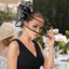WANYEDI Fascinator Hat, Chapeau Luxury Wedding Headpiece, Veil Design Mesh Royal Race Hat Sự kiện ăn tối
