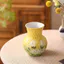 Bình gốm vẽ tay để trang trí phòng khách Phong cách mục vụ Ánh sáng sang trọng Sắp xếp hoa tàu nghệ thuật Trang trí nhà cửa Bàn cao cấp Trung tâm