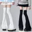 PNPIA- Y2K Chân Stoings Co Giãn Giảm Béo Đầu Gối Sos Phong Cách Nhật Bản Cay Femboy Trên Đầu Gối Sừng Hình Vòng Tay Phụ Kiện Gợi Cảm
